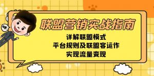 联盟营销实战指南,详解联盟模式、平台规则及联盟客运作,实现流量变现-识享社