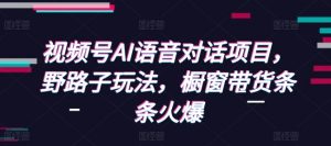 视频号AI语音对话项目,野路子玩法,橱窗带货条条火爆-识享社