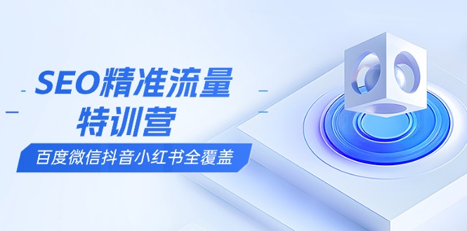 SEO精准流量特训营,百度微信抖音小红书全覆盖,带你搞懂搜索优化核心技巧-识享社