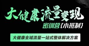 千万级大健康变现课线下课，大健康全域流量一站式整体解决方案-识享社
