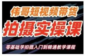 短视频带货拍摄实操课,零基础学拍摄入门到精通教学-识享社