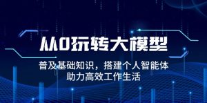 从0玩转大模型,普及基础知识,搭建个人智能体,助力高效工作生活-识享社