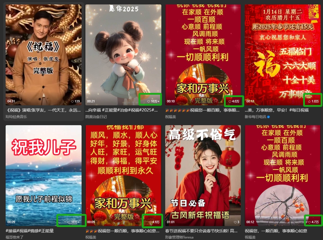 银发经济新年风口,儿女祝福视频爆火,一条作品上万播放,一定要抓住-识享社