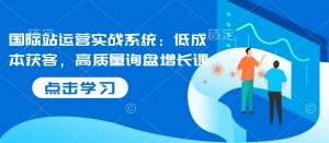 国际站运营实战系统:低成本获客,高质量询盘增长课-识享社