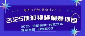 2025最新看视频躺赚项目：每天几分钟，轻松月入过万-识享社