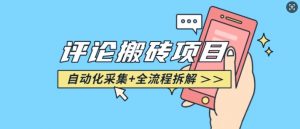 悟空采集评论搬砖_评论搬砖+自动采集【完整攻略】-识享社
