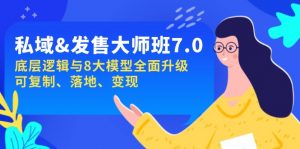 私域&发售-大师班第7期，底层逻辑与8大模型全面升级 可复制 落地 变现-识享社