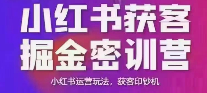 小红书获客掘金线下课,录音+ppt照片,小红书运营玩法,获客印钞机-识享社
