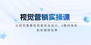 视觉营销实操课, 从视觉重要性到差异化设计, 4模块体系, 助你高转化率-识享社