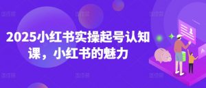 2025小红书实操起号认知课，小红书的魅力-识享社