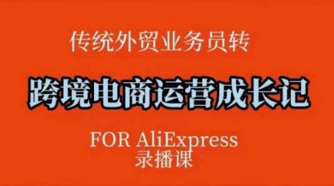 跨境电商速卖通运营课，​运营方法论+后台实操，逻辑清晰-识享社
