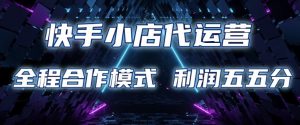 快手小店代运营 限时托管计划 合作模式 利润五五分成【揭秘】-识享社