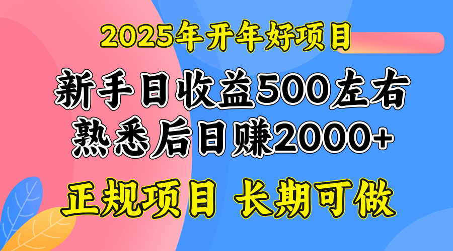 2025开年好项目,单号日收益2000左右-识享社