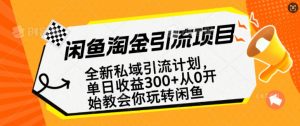 闲鱼淘金私域引流计划，从0开始玩转闲鱼，副业也可以挣到全职的工资-识享社