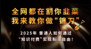 知识付费如何做到月入过W+，2025我来教你做“镰刀”【揭秘】-识享社