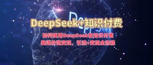 如何使用DeepSeek在知识付费赛道价值变现,引流+变现全流程-识享社