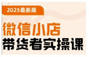 2025最新版微信小店带货者实操课,基础操作到高级运营技巧,快速上手-识享社