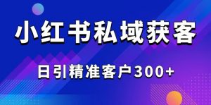 2025最新小红书平台引流获客截流自热玩法讲解,日引精准客户300+-识享社