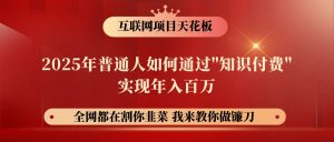 网创项目终点站-镰刀训练营超级IP合伙人,25年普通人如何通过“知识付费”年入百万-识享社