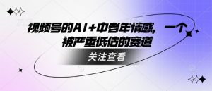 视频号的AI+中老年情感,一个被严重低估的赛道-识享社