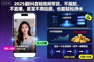2025最新抖音短视频带货,不露脸、不直播,甚至不用拍摄,也能轻松挣米-识享社