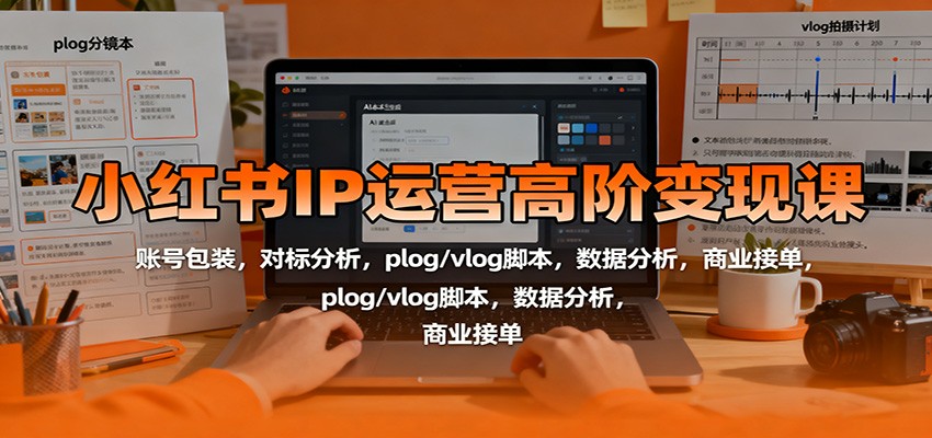 图片[1]-小红书IP运营高阶变现课：账号包装+爆款脚本+数据分析到商业接单全流程-识享社