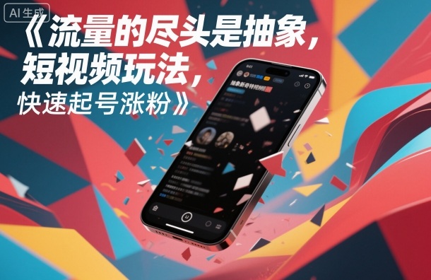 流量的尽头是抽象，抽象新奇特短视频玩法，快速起号涨粉