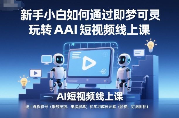 新手小白如何通过即梦可灵玩转AI短视频线上课-识享社