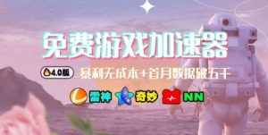 游戏加速器项目4.0_最新打法思路(爱玩游戏也能边玩边被动收益)-识享社