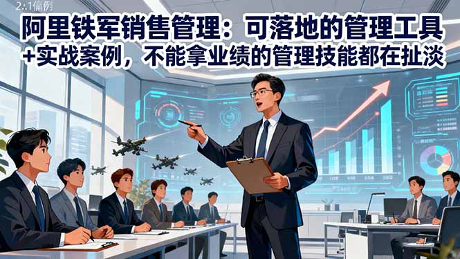 阿里铁军销售管理:可落地的管理工具+实战案例,不能拿业绩的管理都在扯淡-识享社