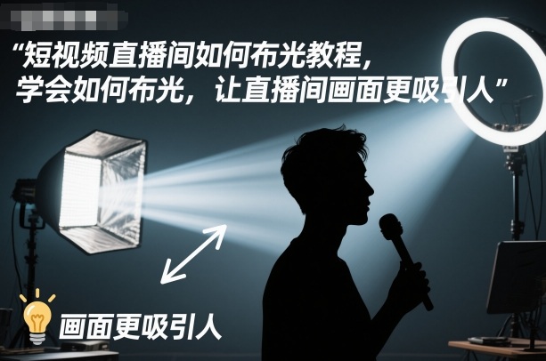 短视频直播间如何布光教程,学会如何布光,让直播间画面更吸引人-识享社