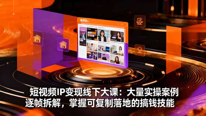 图片[1]-短视频IP变现线下大课：薛辉领衔，全链路拆解定位/脚本/拍摄/变现，案例逐帧分析