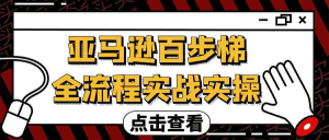 亚马逊百步梯全流程实战实操：98节系统课从入门到精通，覆盖选品、运营、推广、物流-识享社