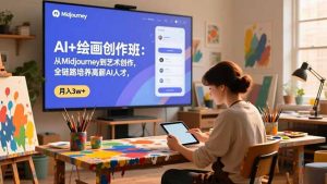 AI+绘画创作班:从Midjourney到艺术创作,全链路培养高薪AI人才,月入3w+-识享社