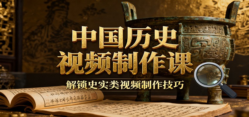 中国历史视频制作课:疆域地图集+参考文案+练习素材,解锁史实类视频制作技巧-识享社
