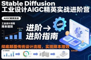 Stable Diffusion工业设计AIGC精英实战进阶营,彻底颠覆传统设计流程,实现降本增效-识享社