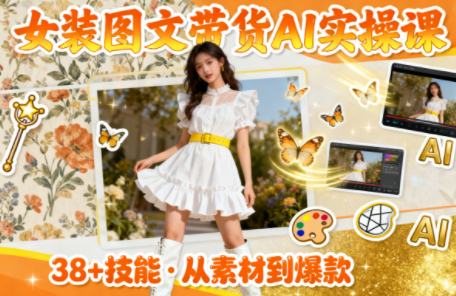 女装图文带货的AI实操课-识享社