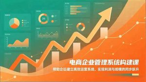电商企业管理系统构建课:帮助企业建立高效运营系统,实现利润与规模的同步跃升-识享社