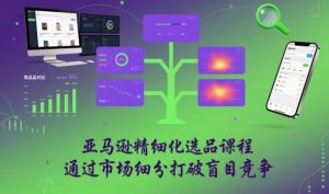 亚马逊精细化选品课程,通过市场细分打破盲目竞争-识享社