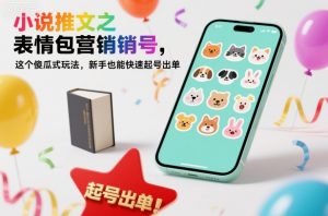 小说推文之表情包营销号,这个傻瓜式玩法,新手也能快速起号出单-识享社