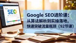 Google SEO进阶课:从算法解析到实操落地,快速突破流量瓶颈(92节课-识享社