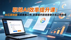 职场AI效率提升课：AI工具快速完成各类工作,全面提升职场竞争力与工作效率-识享社