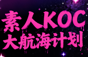 超萌素人KOC大航海计划-识享社