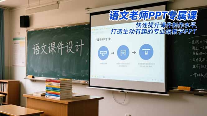 语文老师PPT专属课:快速提升课件制作水平,打造生动有趣的专业级教学PPT-识享社