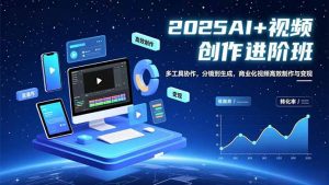 AI+视频创作进阶班:多工具协作,分镜到生成,商业化视频高效制作与变现-识享社