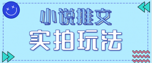 小说推文实拍玩法，零成本零门槛10元/单，轻松月收益万元-识享社