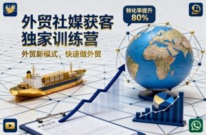 外贸社媒获客独家训练营,外贸新模式,快速做外贸(更新)-识享社