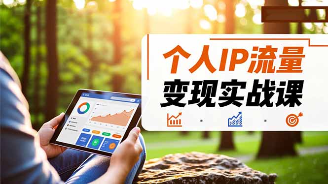 个人IP流量变现实战课，涵盖多平台引流、打造个人IP并实现稳定流量变现-识享社