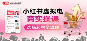 小红书虚拟电商实操课:选品起号+AI 内容创作+店铺运营+引流私域+自动化发笔记-识享社