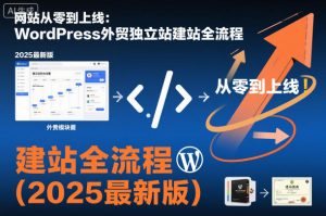 网站从零到上线:WordPress外贸独立站建站全流程(2025最新版)-识享社